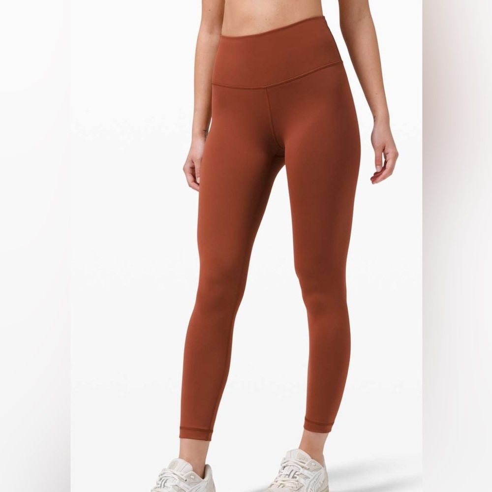 Lululemon Wunder Train High -Rise Tight 25” in Dark Terracotta Women’s Size 18